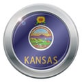 Kansas Flag Silver Icon