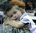 Kansas National Guard soldier and son.