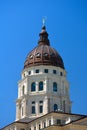 Kansas State Capitol Building Dome on a Sunny Day Royalty Free Stock Photo