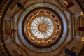 Kansas Statehouse Capitol Dome in the Rotunda in Topeka, Kansas Royalty Free Stock Photo