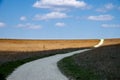 Kansas Tallgrass Prairie Preserve with winding country road