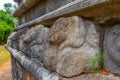 Kantaka Cetiya stupa at Mihintale buddhist site in Sri Lanka Royalty Free Stock Photo