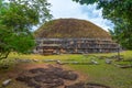 Kantaka Cetiya stupa at Mihintale buddhist site in Sri Lanka Royalty Free Stock Photo