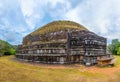 Kantaka Cetiya stupa at Mihintale buddhist site in Sri Lanka Royalty Free Stock Photo