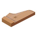 Kantele chord icon isometric vector. Music instrument Royalty Free Stock Photo