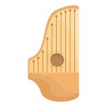 Kantele music icon cartoon vector. Finland gusli