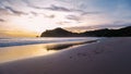 Kantiang Bay sunset in Koh Lanta Krabi Thailand at the beach