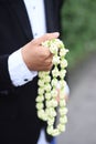 Kantil flower for groom's necklace Royalty Free Stock Photo