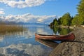 Kanu at the Lake of Ohrid, Macedonia Royalty Free Stock Photo