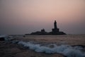 Sunrise above the sea Kanyakumari Comorin cape Royalty Free Stock Photo