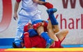 Kanzhanov B. (Red) and Umbayev N. (Blue) fights
