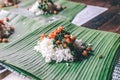 `Kao Pad Kapao`Thai street food spicy fried rice & pork.Or spicy fried ground pork with basil and half-cooked sunny side up egg is