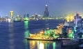 Kaohsiung Harbor at night