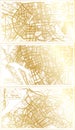 Kaohsiung, Hsinchu and Chiayi Taiwan City Map Set