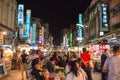 KAOHSIUNG, TAIWAN - APR 20 : Taiwan's unique culture, night baza