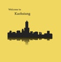 Kaohsiung, Taiwan city silhouette