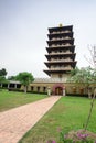 Kaohsiung, Taiwan - December 1,2017: four givings pagoda in Fo Guang Shan Buddha Museum Royalty Free Stock Photo