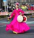Korean Dancer Performs at the Lantern Festival