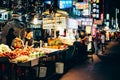Liuhe Night Market food street in Kaohsiung, Taiwan Royalty Free Stock Photo