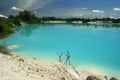 Kaolin Lake in Belitung Island Royalty Free Stock Photo