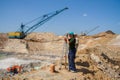 Kaolin quarry at Tavria steppe