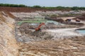 Kaolin quarry at Tavria steppe