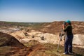 Kaolin quarry at Tavria steppe