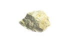 Kaolinite stone isolate on white Royalty Free Stock Photo