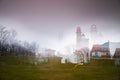 Kap Arkona lighthouse in abstract multi-exposure