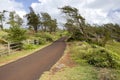 Kapaa Bike Path Kauai Hawaii Royalty Free Stock Photo