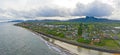 Kapaa Kauai Hawaii Aerial Drone View Royalty Free Stock Photo
