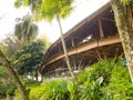 Kapal Bambu Restaurant in Ecolodge Bukit Lawang, Indonesia Royalty Free Stock Photo