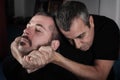 Kapap Instructor Demonstrates Choke Techniques