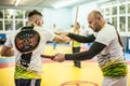 Kapap instructor Igor Sucevic teaches stick knife together fighting techniques