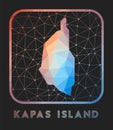 Kapas Island map design.