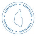 Kapas Island map sticker.