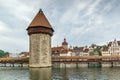 Kapellbrucke Chapel Bridge, Lucerne, Switzerland