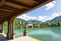 Kapellbrucke historic Chapel Bridge and waterfront landmarks are in Lucern, Switzerland.
