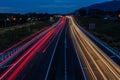 Kapiti Expressway Light Trails Royalty Free Stock Photo