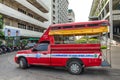 Kapor or small bus for public transport in Bangkok Royalty Free Stock Photo