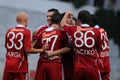 Kaposvar-Debrecen soccer game