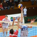 Kaposvar - Kastela volleyball match Royalty Free Stock Photo