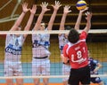 Kaposvar - Kastela volleyball match Royalty Free Stock Photo