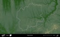 Kaposvari jaras outlined, Hungary. Physical Royalty Free Stock Photo