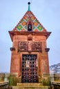 Kappelijoch chapel on the middle of Mittlere Brucke in Basel, Switzerland