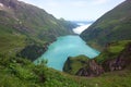 Kaprun Dam, Mooserboden lake Royalty Free Stock Photo