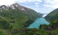 Kaprun Dam, Mooserboden lake Royalty Free Stock Photo