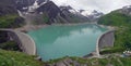 Kaprun Dam, Mooserboden lake Royalty Free Stock Photo