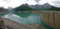 Kaprun Dam, Mooserboden lake Royalty Free Stock Photo