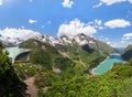 Kaprun High Mountain Reservoirs - Zell am See-Kaprun with beautiful nature,Salcburger land, Austrian Alps Royalty Free Stock Photo